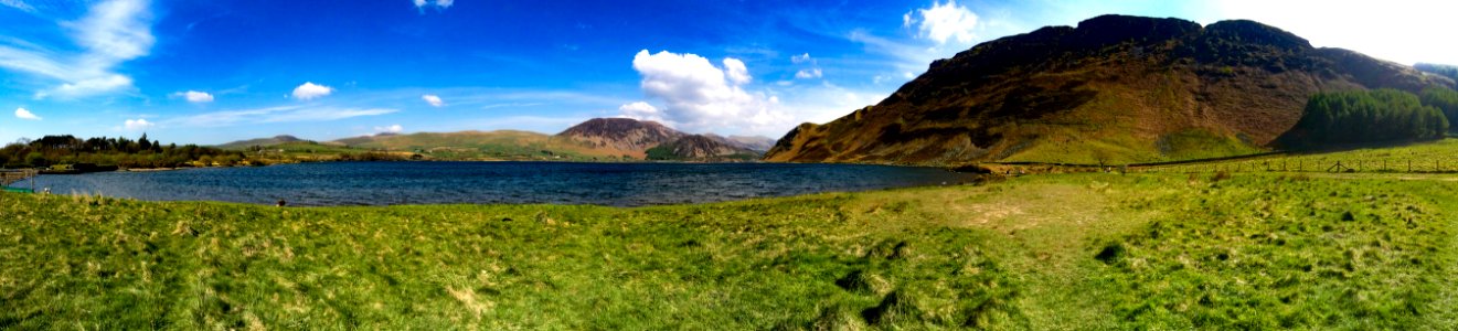 Panoramic View Of Countryside Lake
