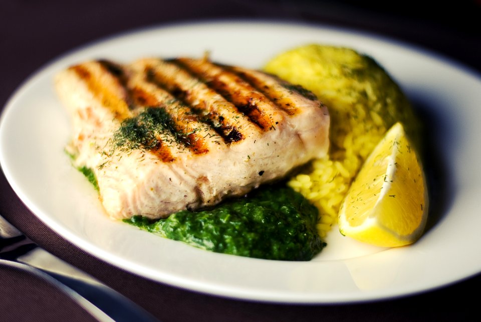 Grilled Salmon Plate