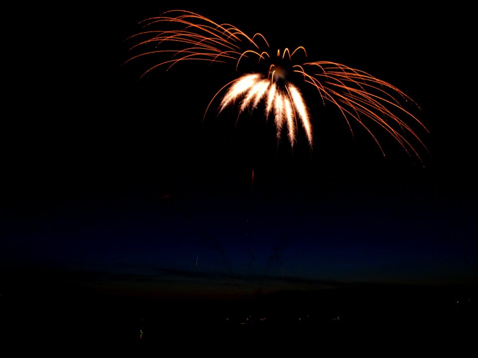 Aerial Photography Of Fireworks Display During Night Time