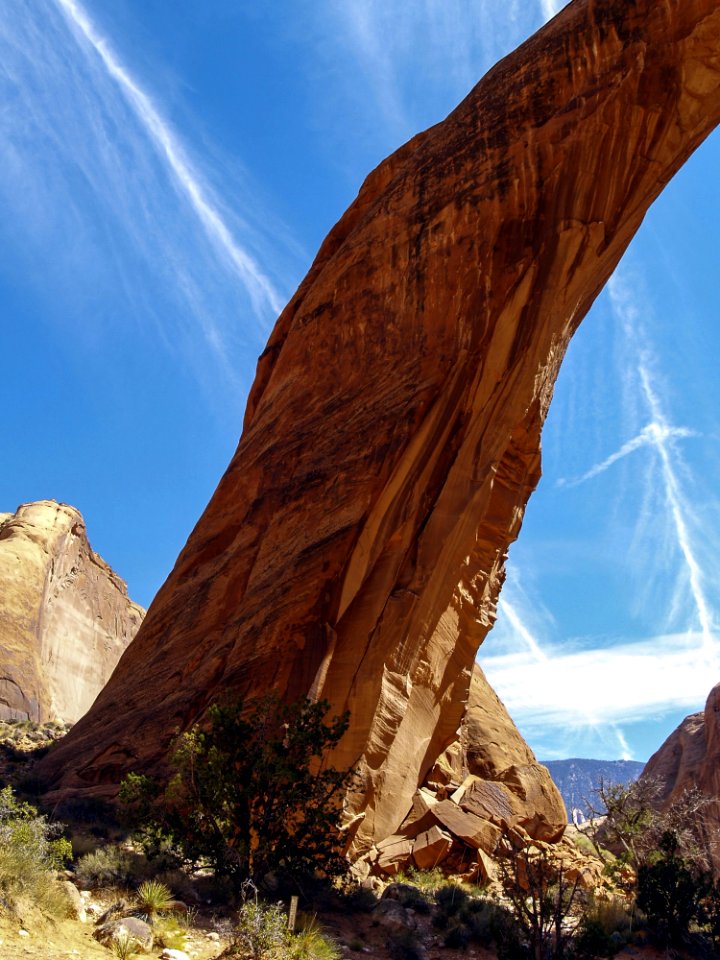 Landscape Low Angle View Of Brown Rock Formation photo