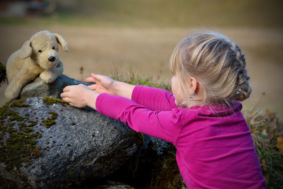 Teddy bear nature play