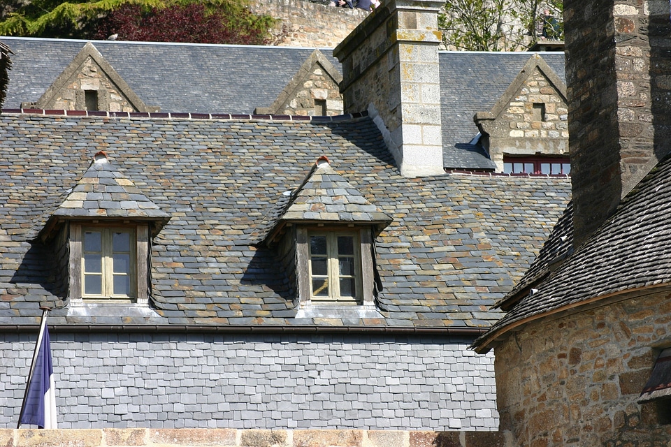 Mont saint michel brittany roofs