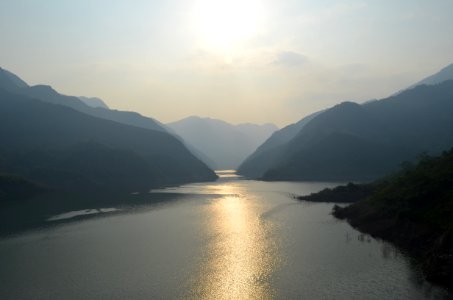 Mist Over Alpine Lake photo