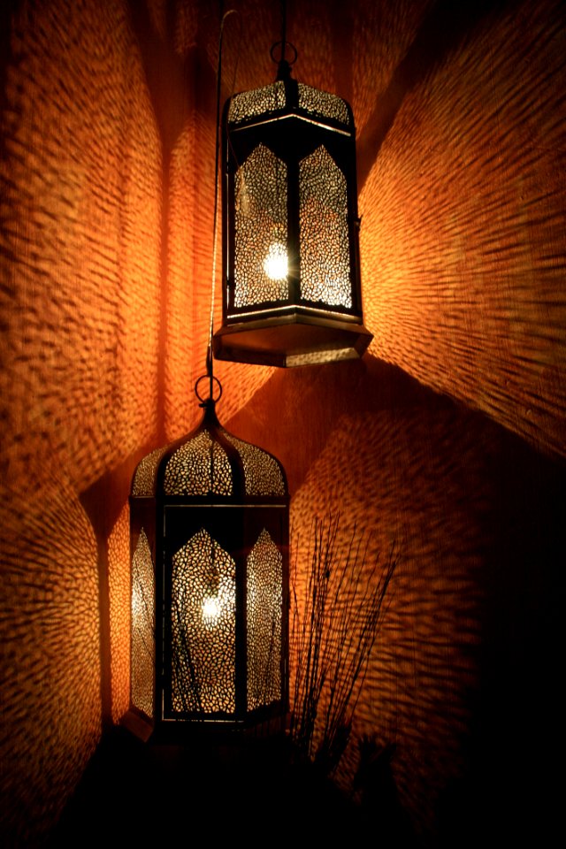Black And Brown Lamp