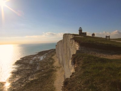 Lighthouse On Cliff
