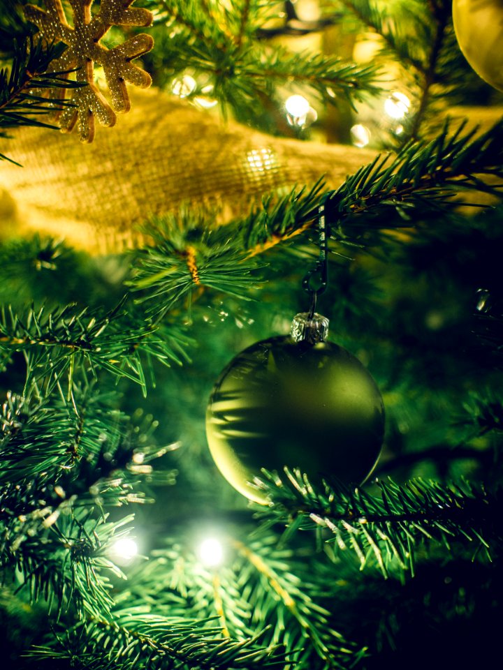 Ornaments On Christmas Tree