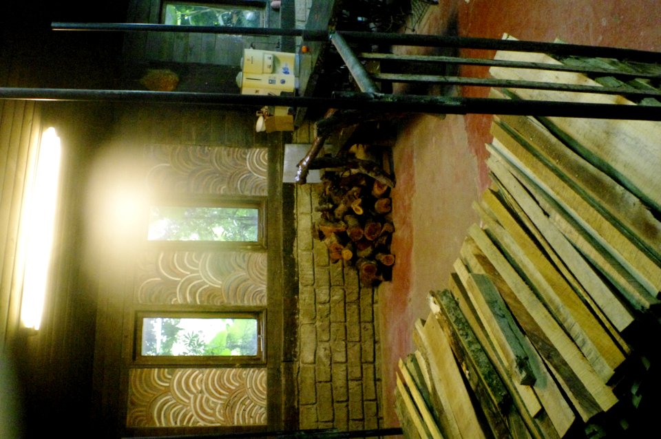 Lumber And Firewood Indoors