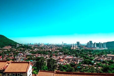 City Skyline Under Blue Sky photo