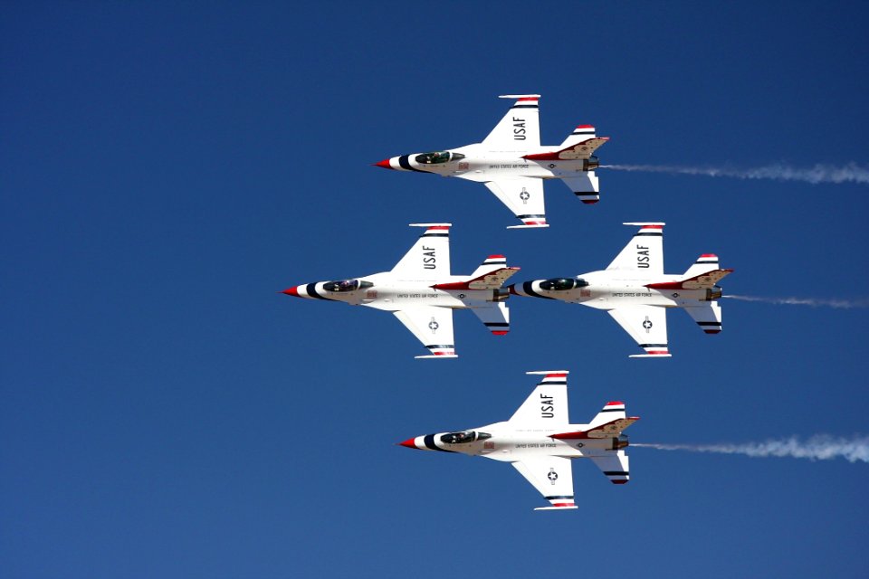 4 Jet Fighter Flying