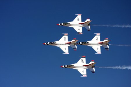 4 Jet Fighter Flying