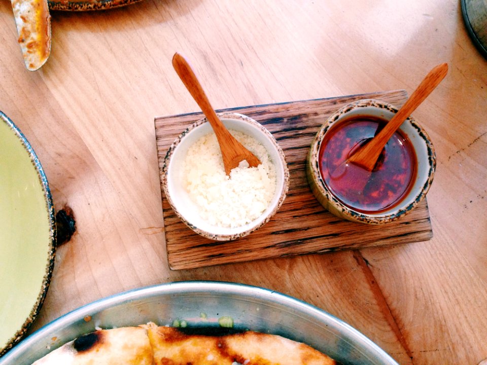 Asian Condiments On Table