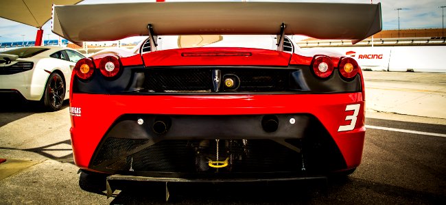 Red Racing Car With Spoiler