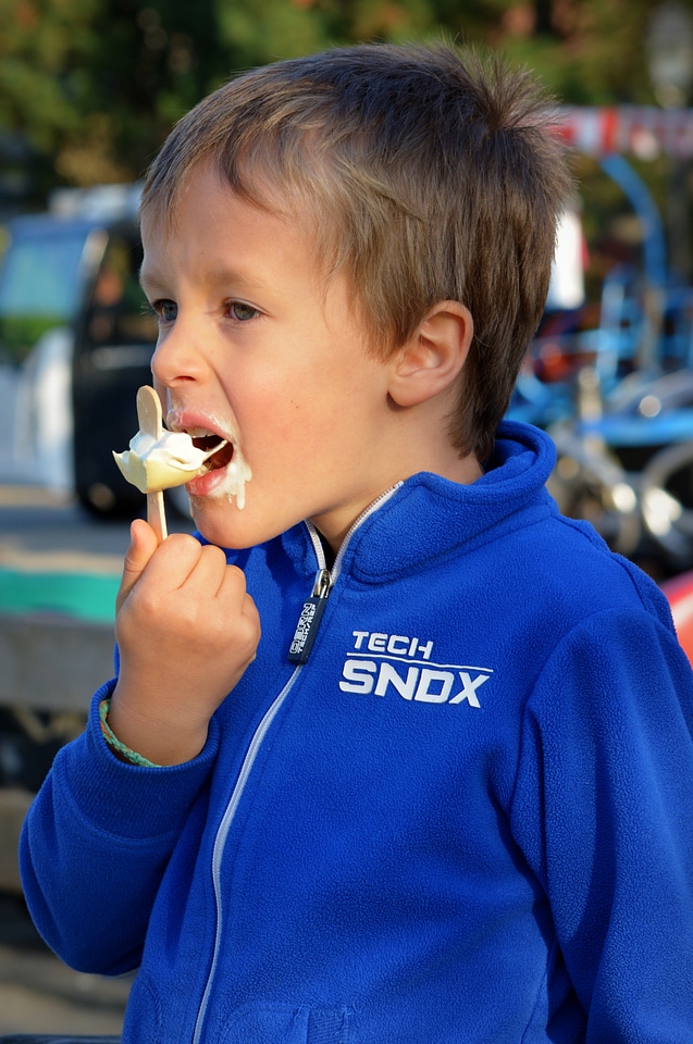 Boy food delicious