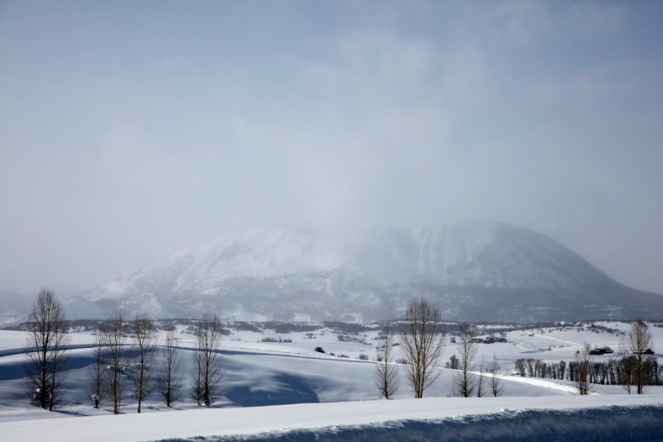 Fog obscures the mountains outside Steamboat Springs, Colorado. Original image from Carol M. Highsmith’s America, Library of Congress collection.