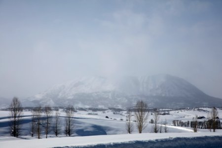 Fog obscures the mountains outside Steamboat Springs, Colorado. Original image from Carol M. Highsmith’s America, Library of Congress collection.
