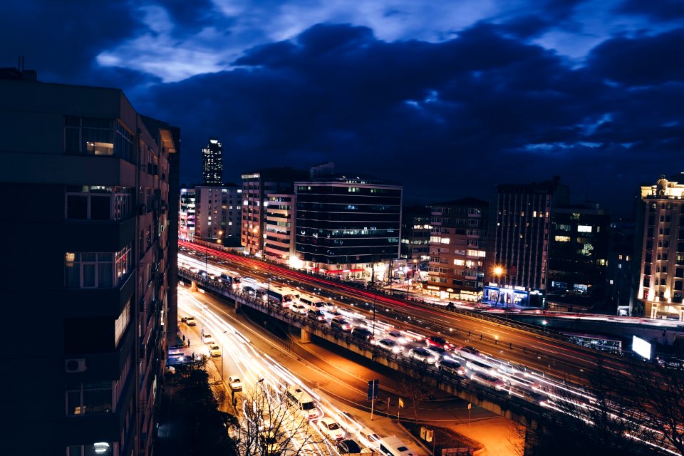 City View With Car Time Lapsed
