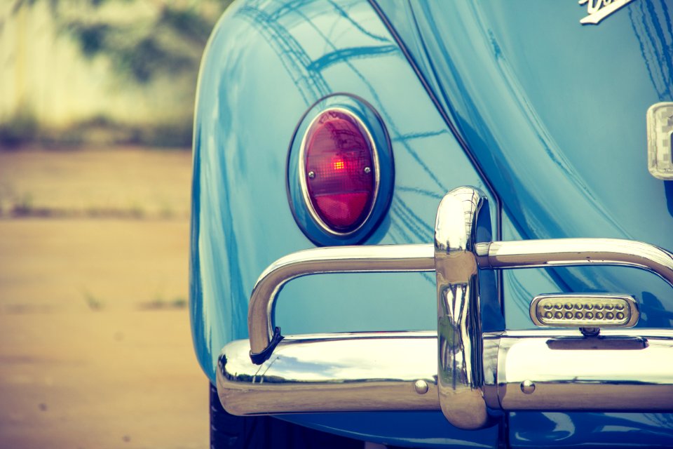Blue Classic Car