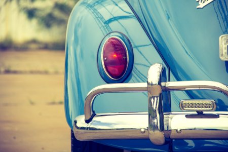Blue Classic Car