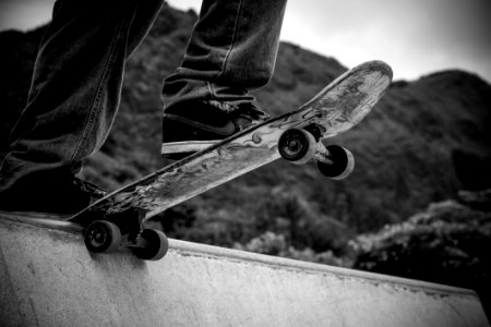 Skateboard On Ramp photo
