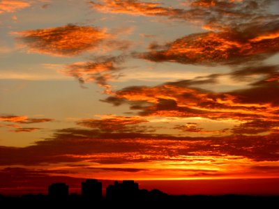 Orange Sky During Dawn