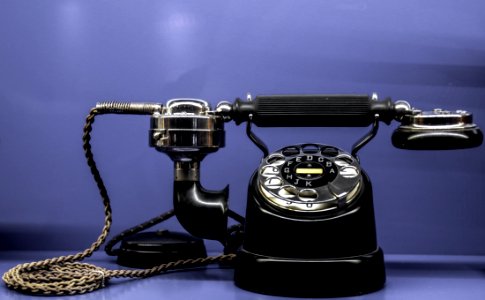 Black Classic Telephone photo