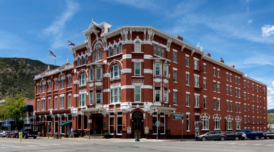 The Strater Hotel, opened in 1888 during a mining boom in Durango, Colorado. Four years later, owner Henry M. Strater added another hotel, the Columbian, next door. After the financial panic of 1893, Strater consolidated the hotels into one that drips with Victorian flourishes. Original image from Carol M. Highsmith’s America, Library of Congress collection.