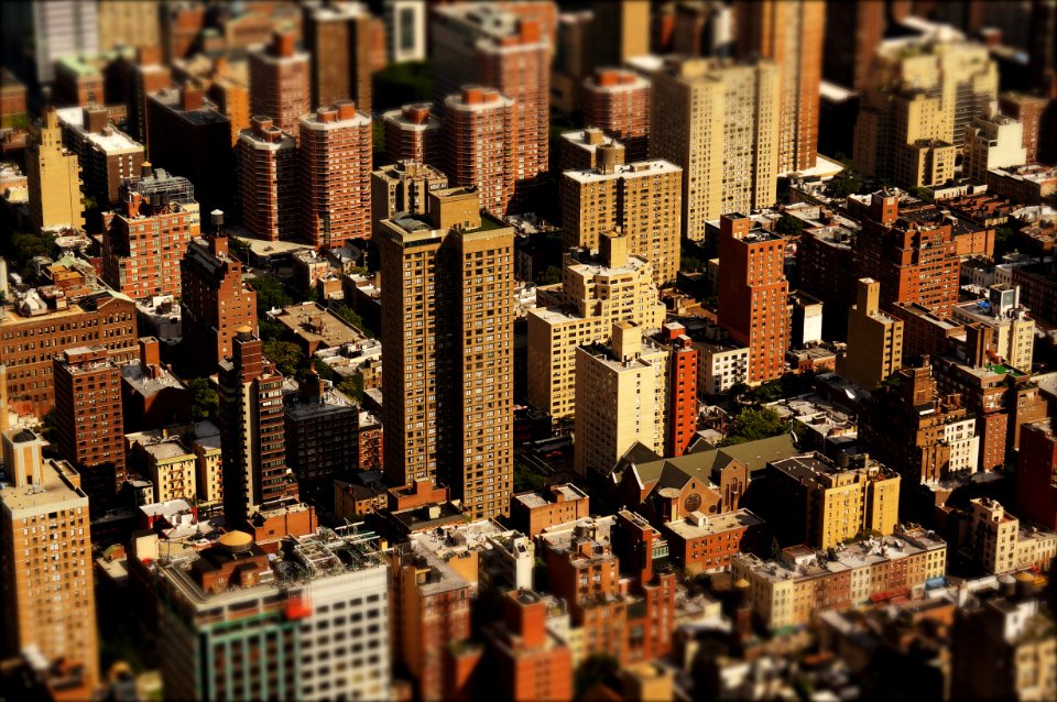 Brown And White Buildings