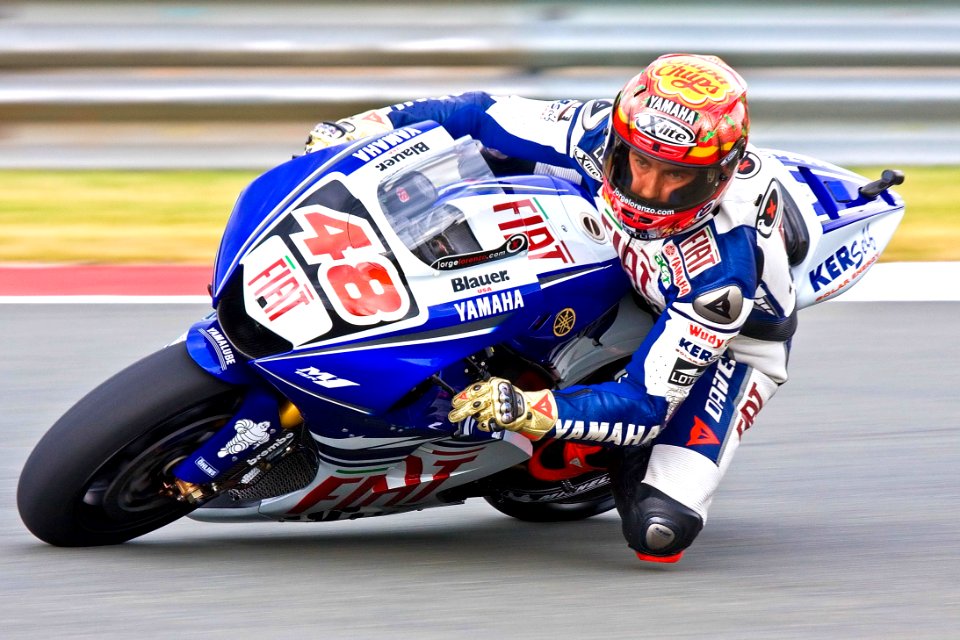 Competitor In Motorbike Race