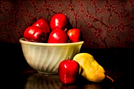 Bowl Of Red Apples photo
