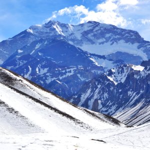 Snowy Mountain Landscape
