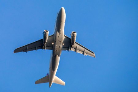 Airplane In Blue Skies