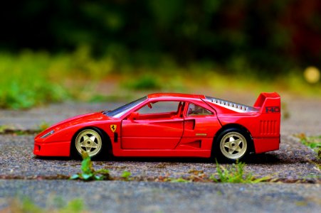 Toy Red Ferrari photo