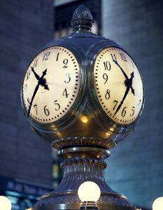 Clock In Grand Central Station New York