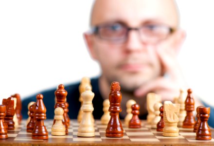 Man Playing Chess photo