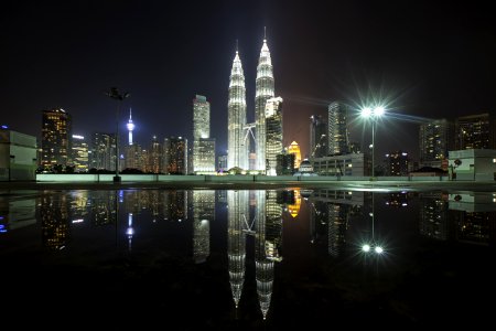 Kuala Lumpur Malaysia At Night