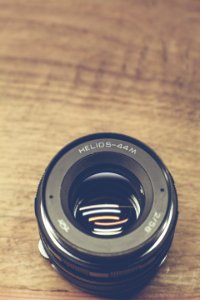 Black Helios-44m Camera Lens