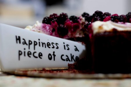 Happiness Is A Piece Of Cake Close Up Photography photo