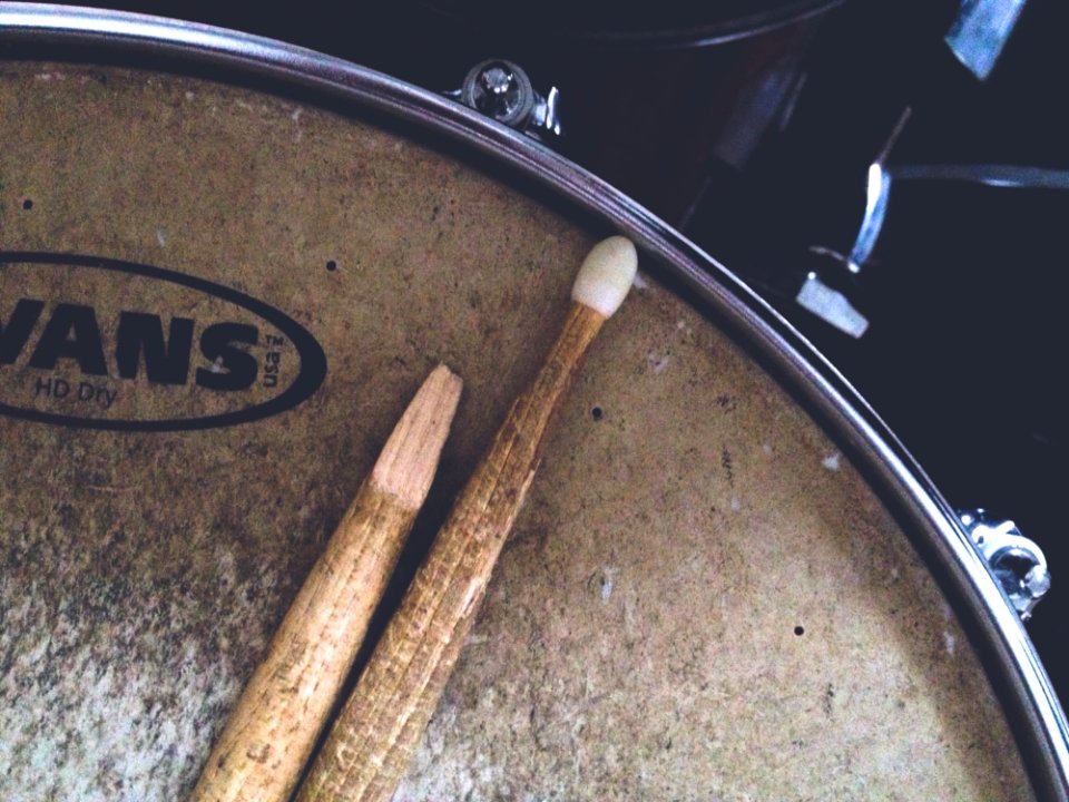 Broken Drumstick On Drum