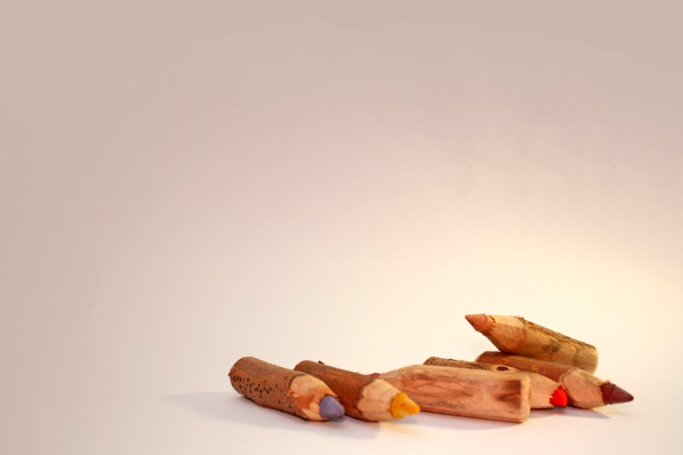 Yellow Gray Red And Brown Coloring Pencil