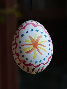 Easter eggs colorful paint photo