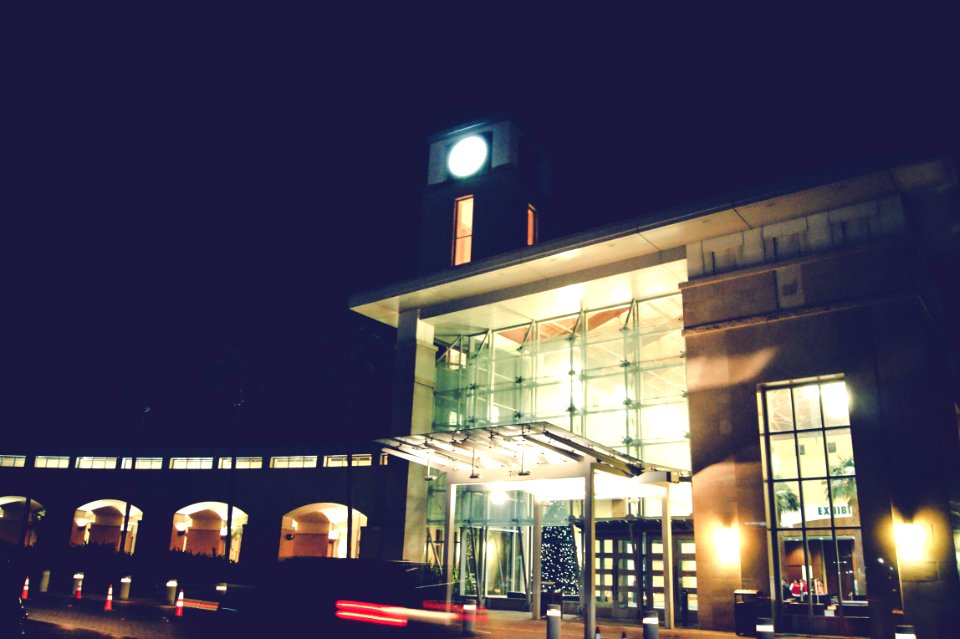 Building Illuminated At Night