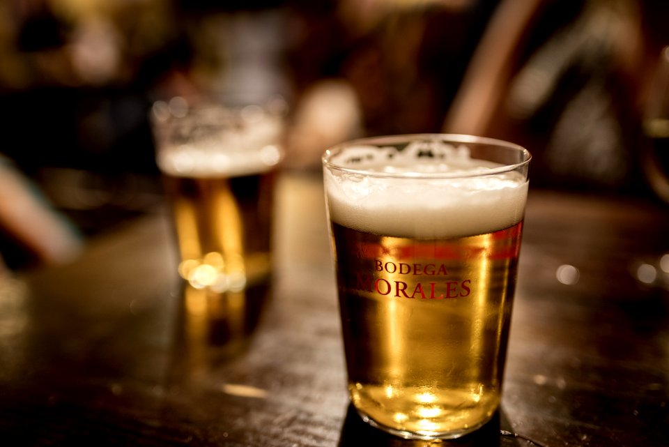 Glasses Of Beer On Table