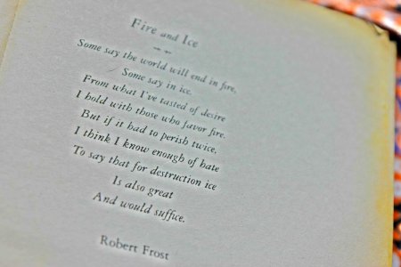 Fire And Ice By Robert Frost photo