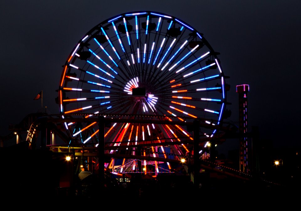 The Santa Monica Pier. Original image from Carol M. Highsmith’s America, Library of Congress collection.