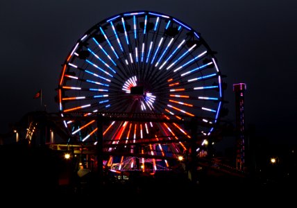 The Santa Monica Pier. Original image from Carol M. Highsmith’s America, Library of Congress collection. photo