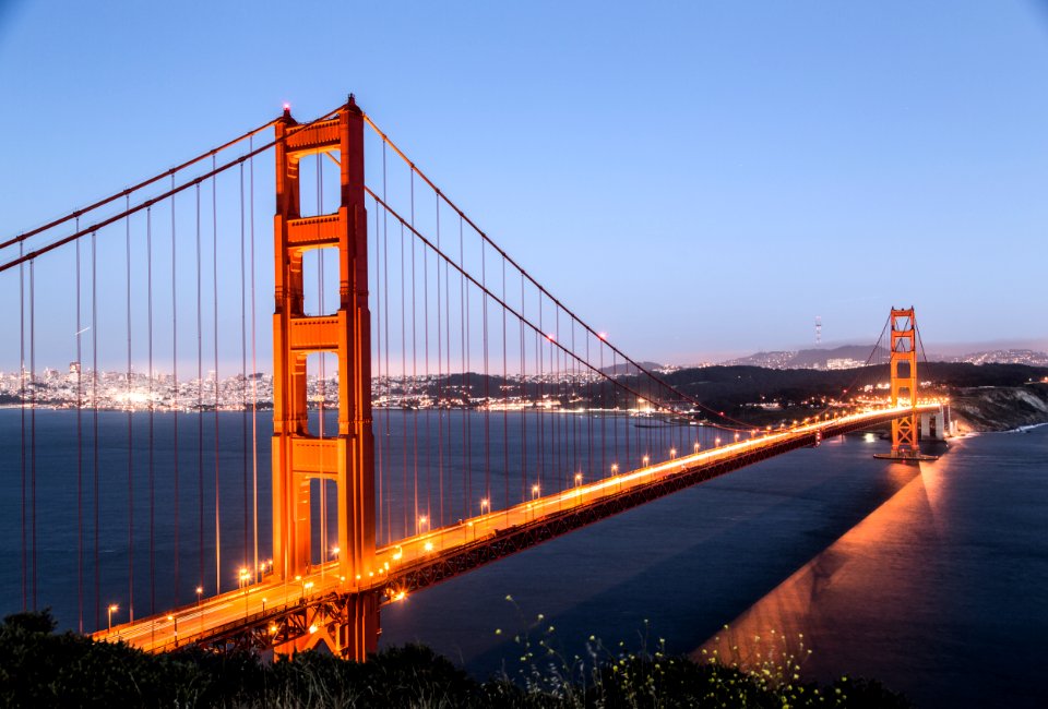 Golden gate bridge, San Fransisco USA - Original image from Carol M. Highsmith’s America, Library of Congress collection. Digitally enhanced by rawpixel