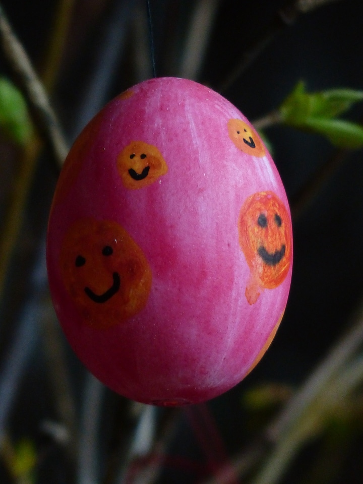Easter eggs colorful paint
