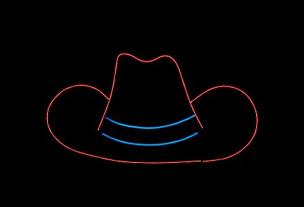 Cowboy-hat neon in a food tent at the Iowa State Fair in the capital city of Des Moines. Original image from Carol M. Highsmith’s America, Library of Congress collection. photo