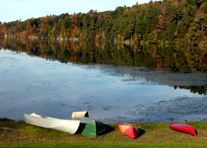 Wononskopomuc Lake, located in Lakeville, Connecticut. Original image from Carol M. Highsmith’s America, Library of Congress collection.