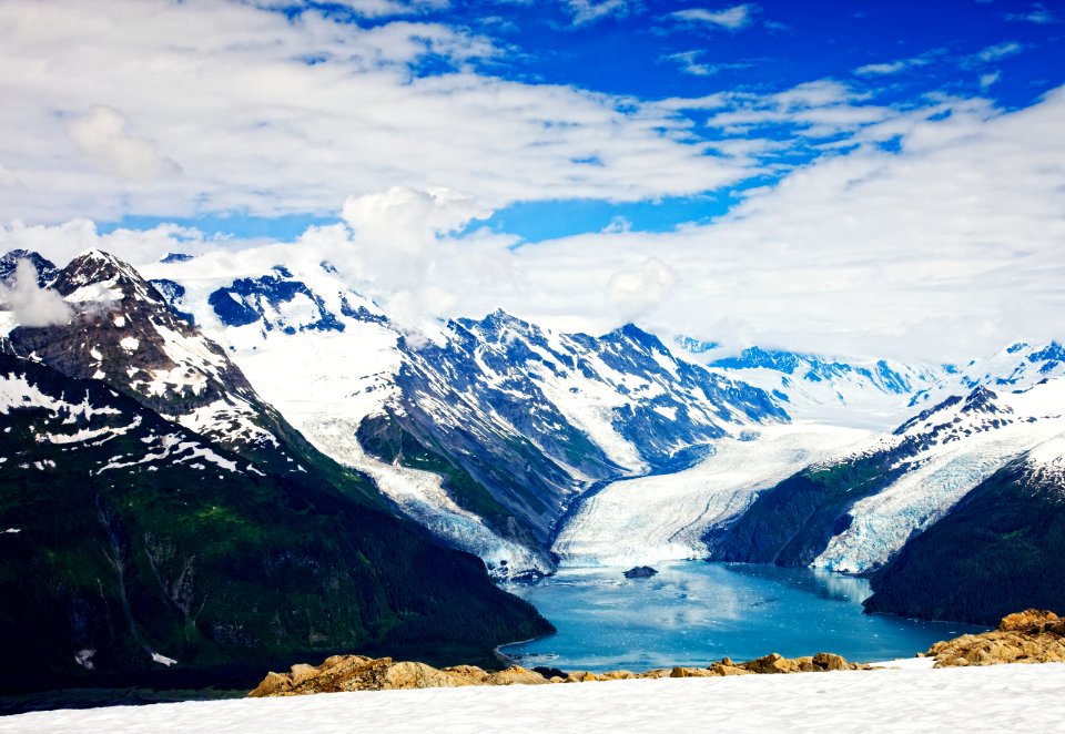 Prince William Sound is a sound of the Gulf of Alaska on the south coast of the U.S. state of Alaska. Original image from Carol M. Highsmith’s America, Library of Congress collection.